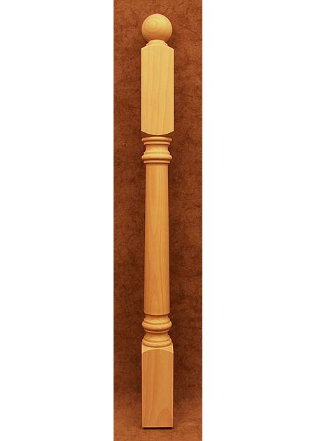 Dreveny stlp zabradlia B117K