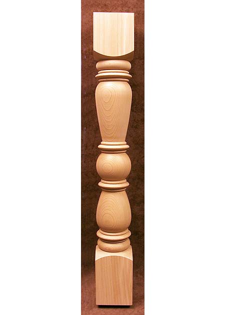Dreveny stlp zabradlia KN01